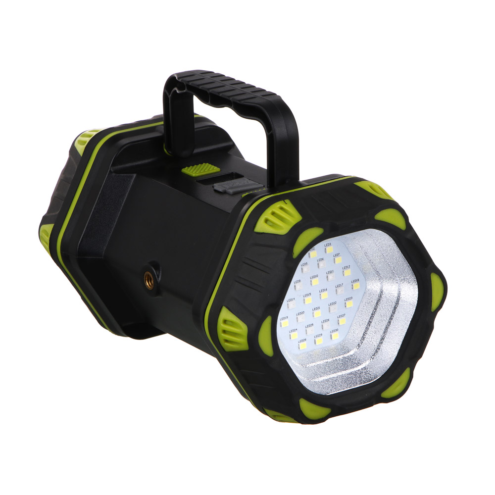 ЕРМАК Фонарь-прожектор, 8 режимов, 4800мАч, красный свет, арт.№ 223-008