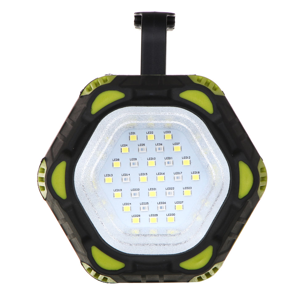 ЕРМАК Фонарь-прожектор, 8 режимов, 4800мАч, красный свет, арт.№ 223-008