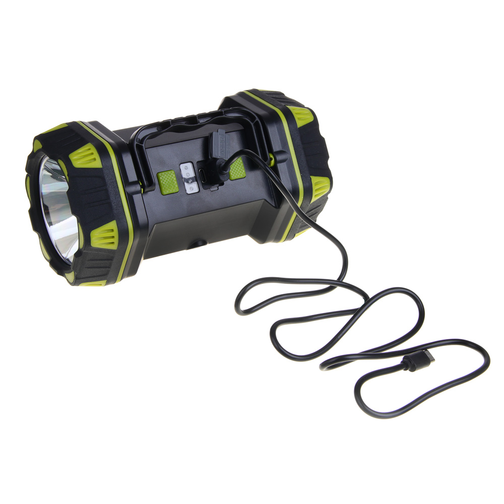 ЕРМАК Фонарь-прожектор, 8 режимов, 4800мАч, красный свет, арт.№ 223-008