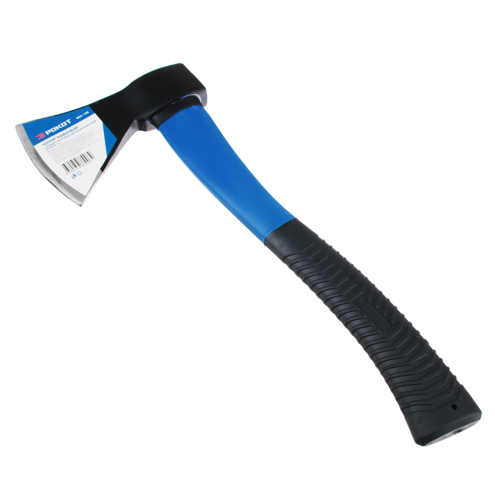 РОКОТ Топор кованый с фиберглассовой двухкомпонентной ручкой 900г, арт.№ 662-136