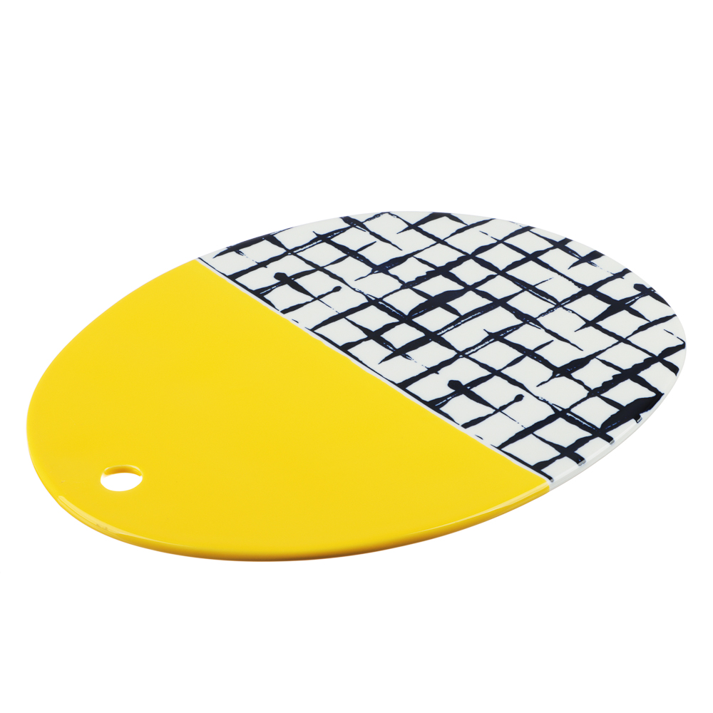 MILLIMI Индиго Блюдо сервировочное, 32х25х1см, керамика, арт.№ 824-473