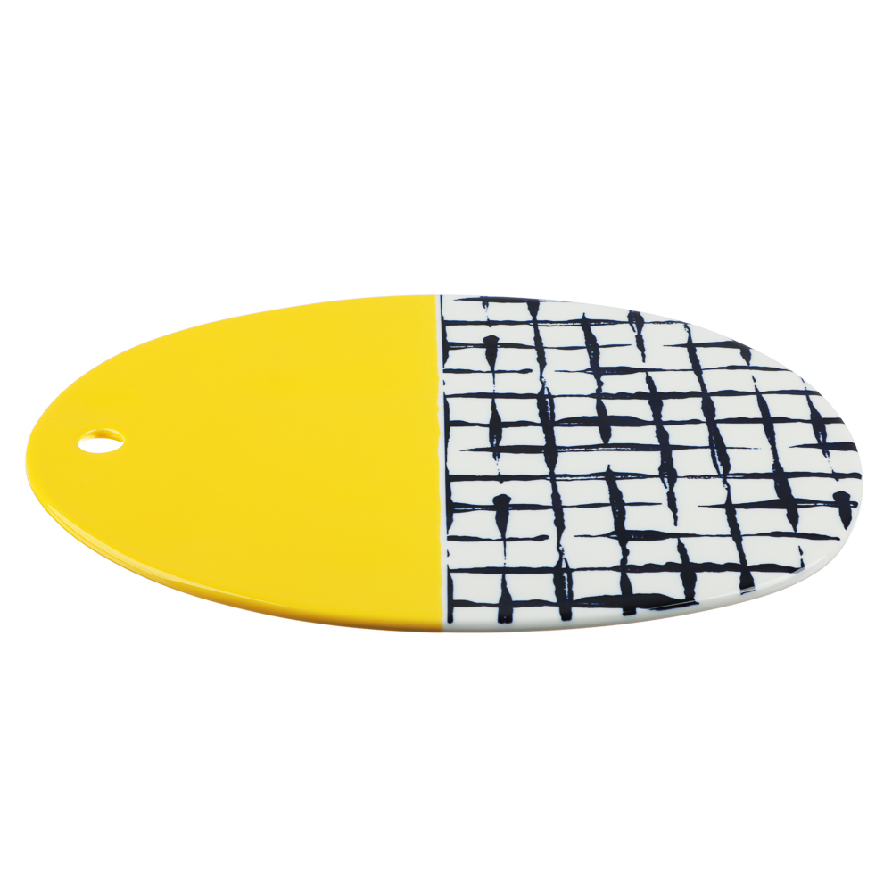 MILLIMI Индиго Блюдо сервировочное, 32х25х1см, керамика, арт.№ 824-473