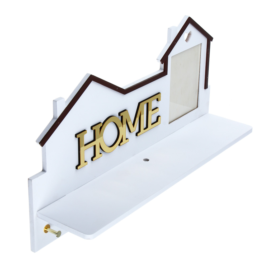 Ключница деревянная Home, 42х10х25 см, 5 крючков, арт.№ 510-201