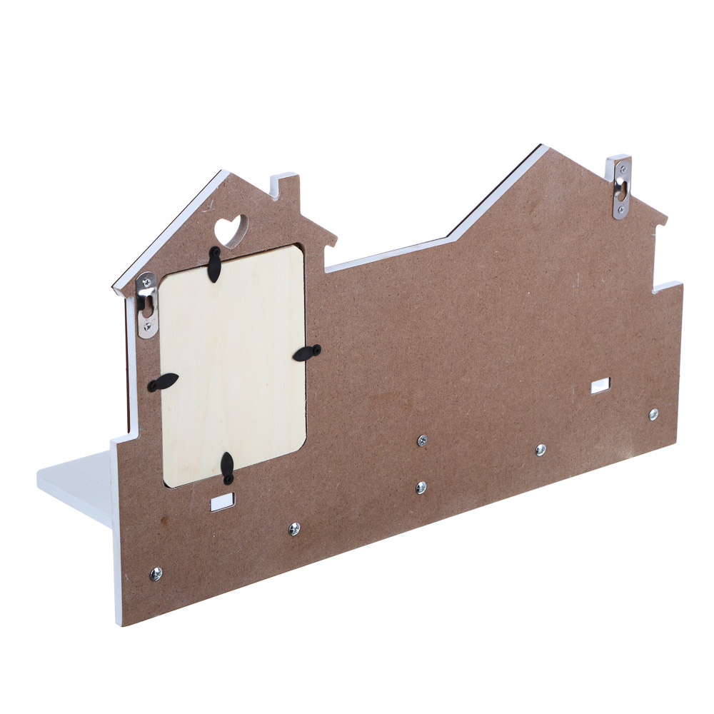 Ключница деревянная Home, 42х10х25 см, 5 крючков, арт.№ 510-201