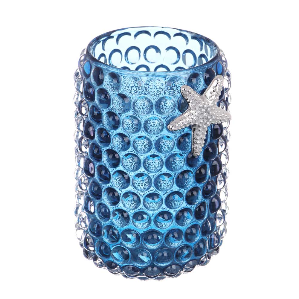 Подставка для мелочей, 8,5x12 см, стекло, цвет синий, арт.№ 359-917