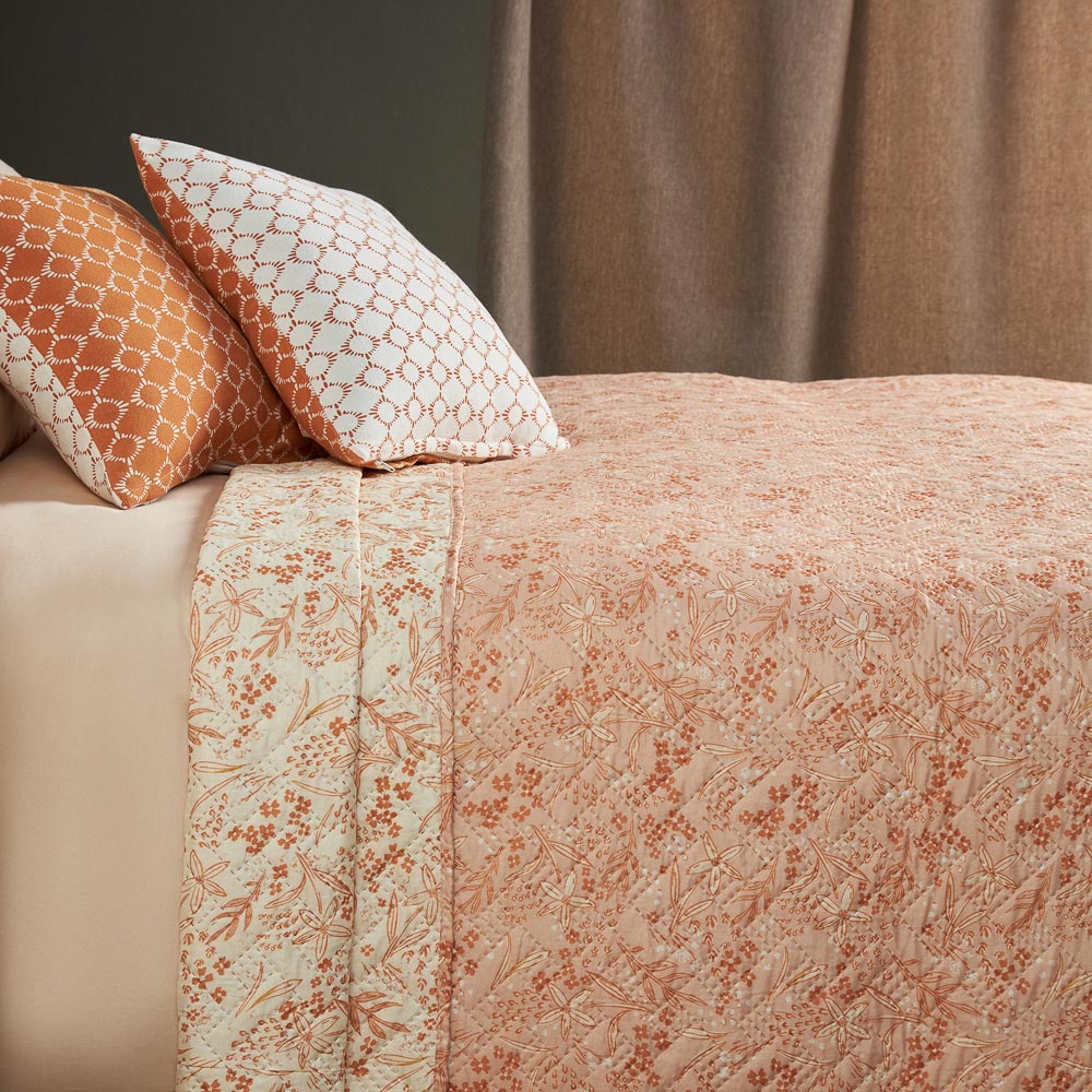 PROVANCE Карамель Покрывало стеганое 2х-стороннее 200х220см, 100% полиэстер, цветы, арт.№ 486-189