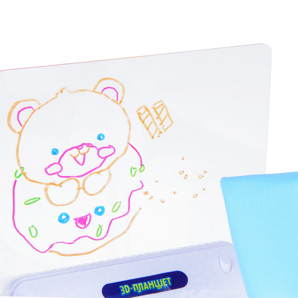 ИГРОЛЕНД 3D-планшет для рисования с подсветкой, пластик, бумага, арт.№ 280-037