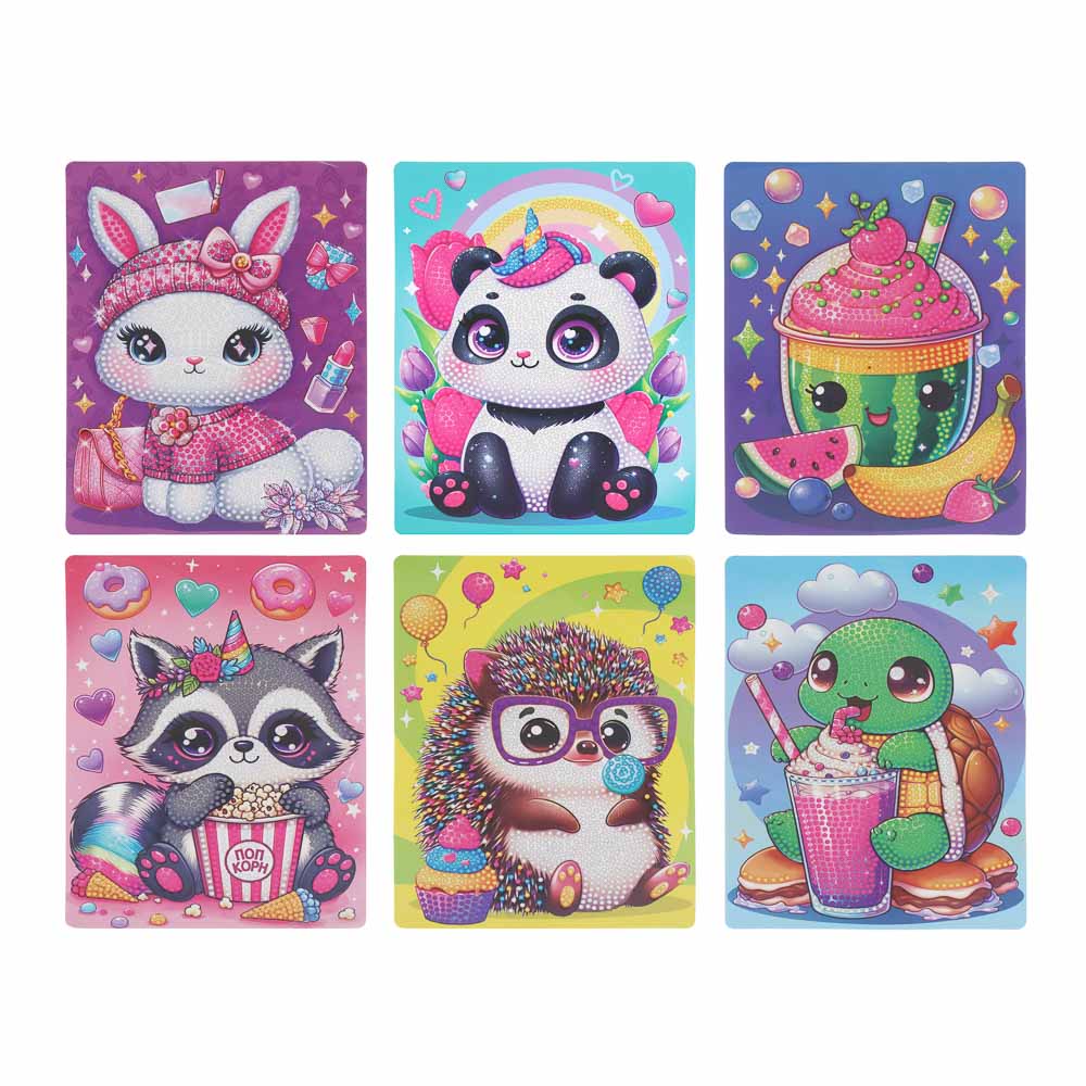 Набор для творчества Картина из страз, ХОББИХИТ, пластик, картон, 19х14,2см, арт.№ 281-280