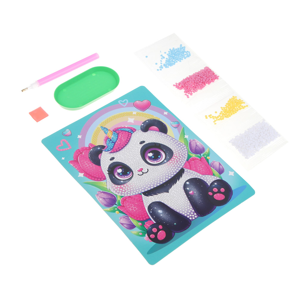 Набор для творчества Картина из страз, ХОББИХИТ, пластик, картон, 19х14,2см, арт.№ 281-280