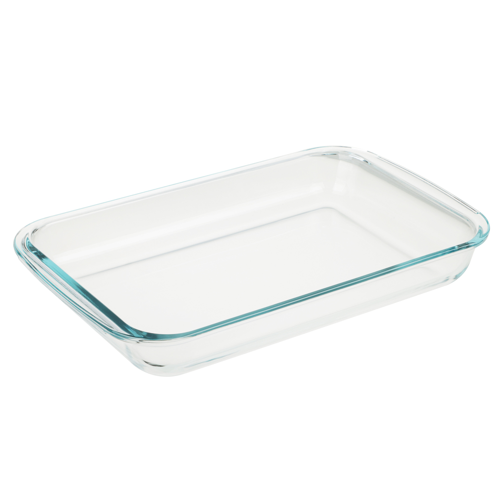 SATOSHI Форма для запекания жаропрочная прямоугольная, с ручками, стекло, 39,3х23,6х5,2см, 3л, арт.№ 825-023