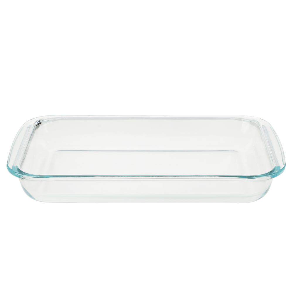 SATOSHI Форма для запекания жаропрочная прямоугольная, с ручками, стекло, 39,3х23,6х5,2см, 3л, арт.№ 825-023