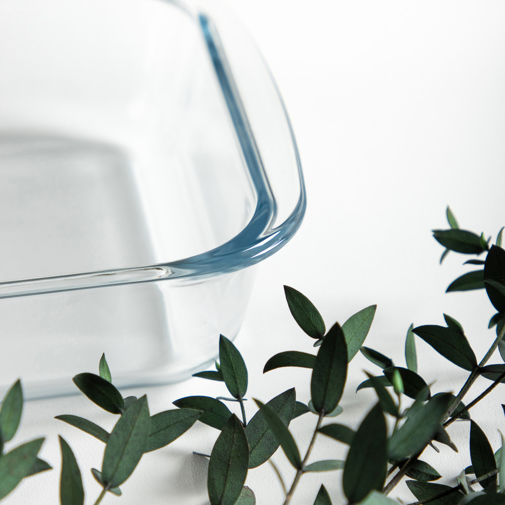 SATOSHI Форма для запекания жаропрочная прямоугольная, с ручками, стекло, 39,3х23,6х5,2см, 3л, арт.№ 825-023