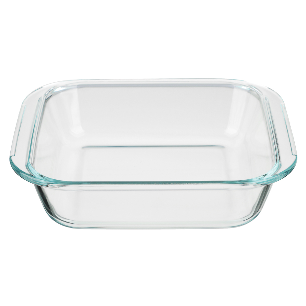 SATOSHI Форма для запекания жаропрочная квадратная, с ручками, стекло, 21,3x18,9x5см, 1,1л, арт.№ 825-031