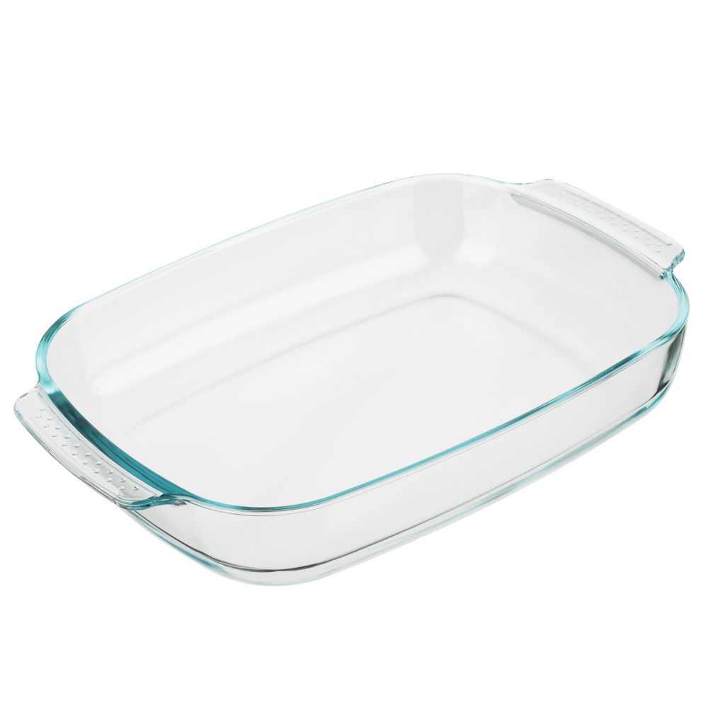 SATOSHI Форма для запекания жаропрочная прямоугольная, с ручками, стекло, 38х25,5х6,5см, 3,8л, арт.№ 825-032