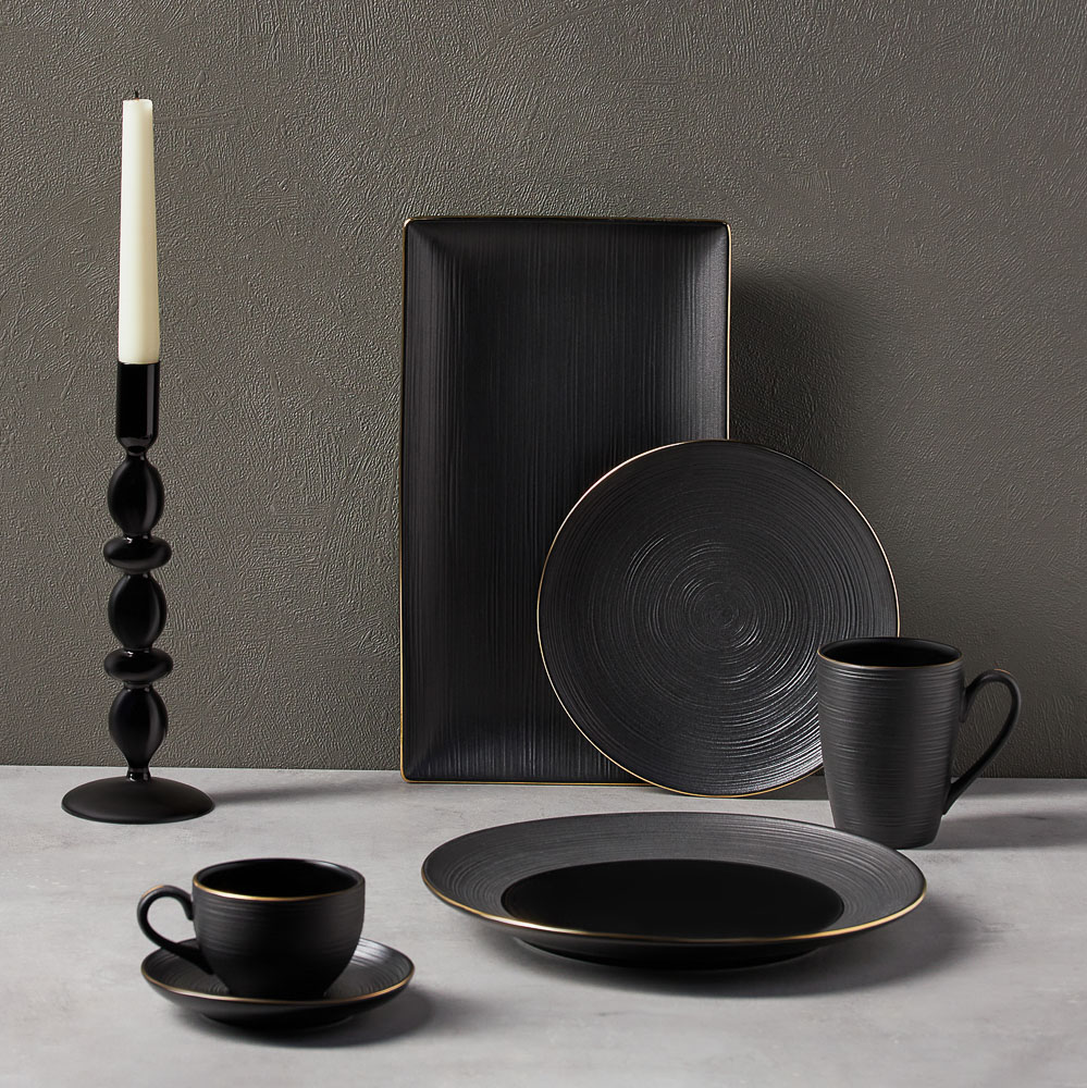 BY COLLECTION Black Line Подсвечник 9х26 см, стекло, арт.№ 820-852