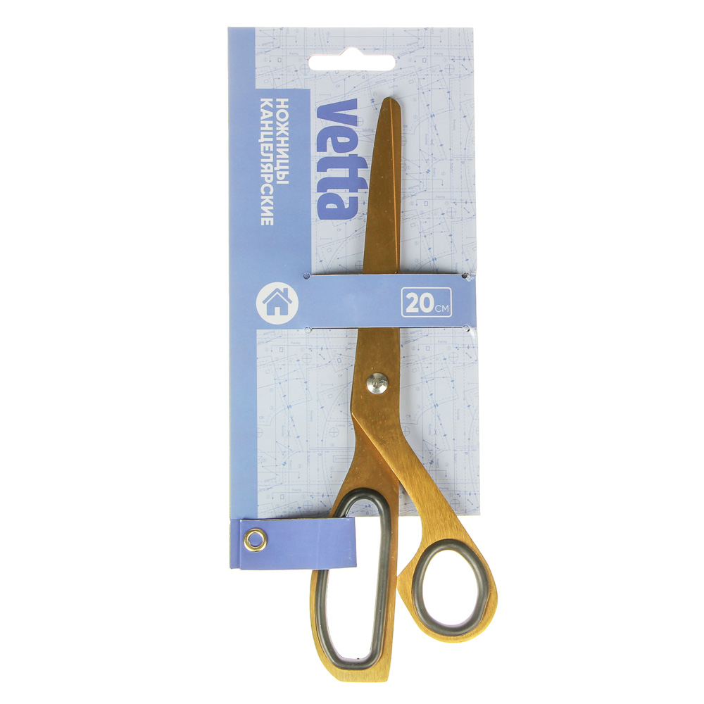 VETTA Ножницы канцелярские, металл, пластик, 20см, SK8007, арт.№ 350-052