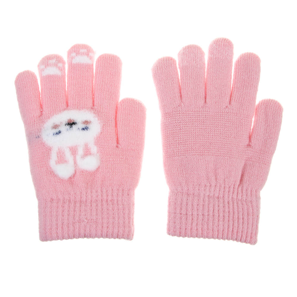 GALANTE Перчатки детские с начесом, р.14, 30%полиамид, 30%акрил, 40%полиэстер, цв.в ас-те, ОЗ25-32, арт.№ 363-448