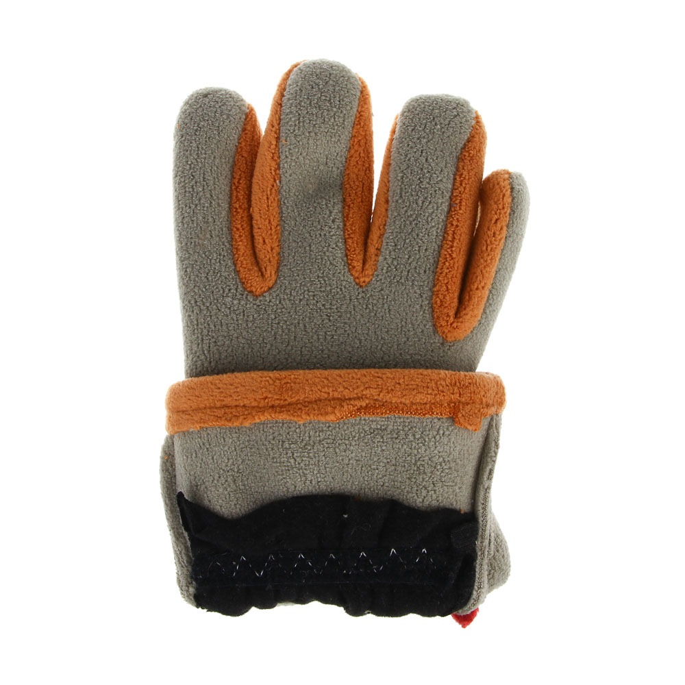 GALANTE Перчатки детские флисовые с декором, р.14, 100% полиэстер, разноцветные, ОЗ25-33, арт.№ 363-449
