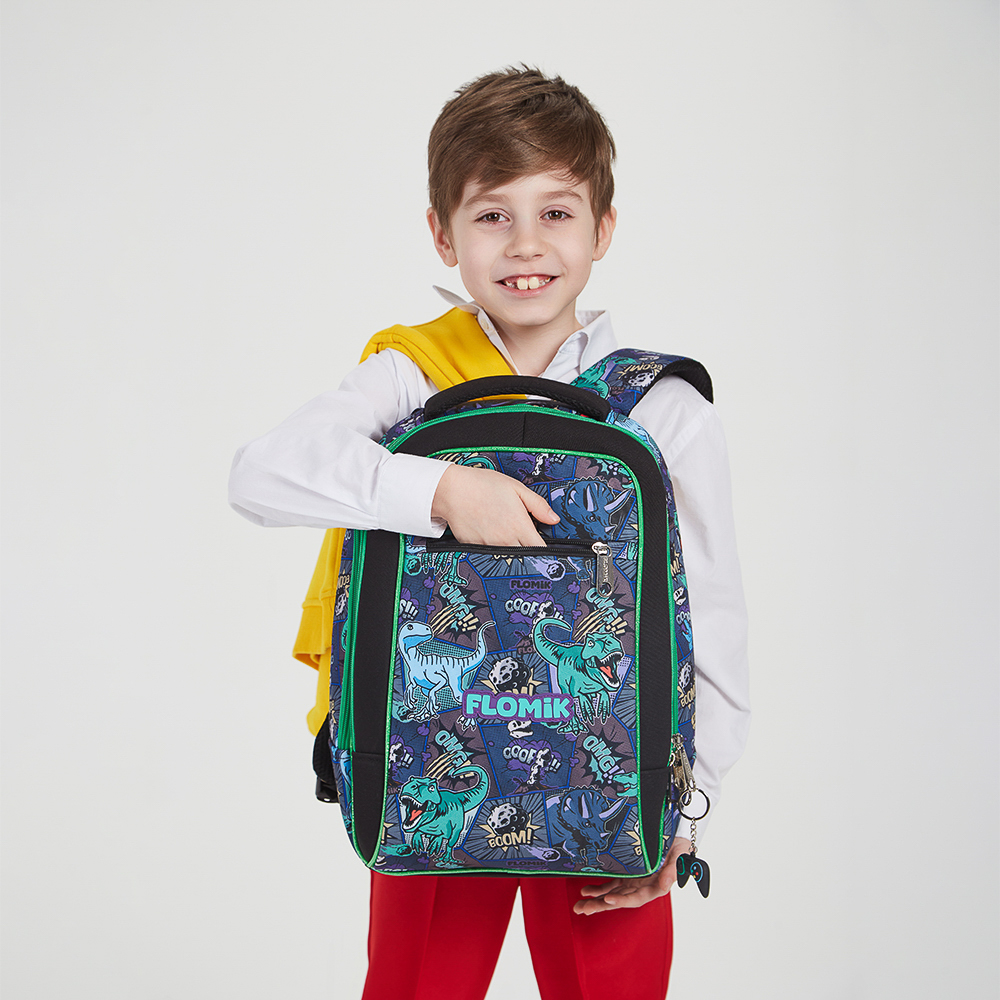 Древний мир Рюкзак школьный жесткий 39х30х15см, 2 отд., 3 карм., эрг.спинка, ручка, нашив., вес<900г, арт.№ 254-004