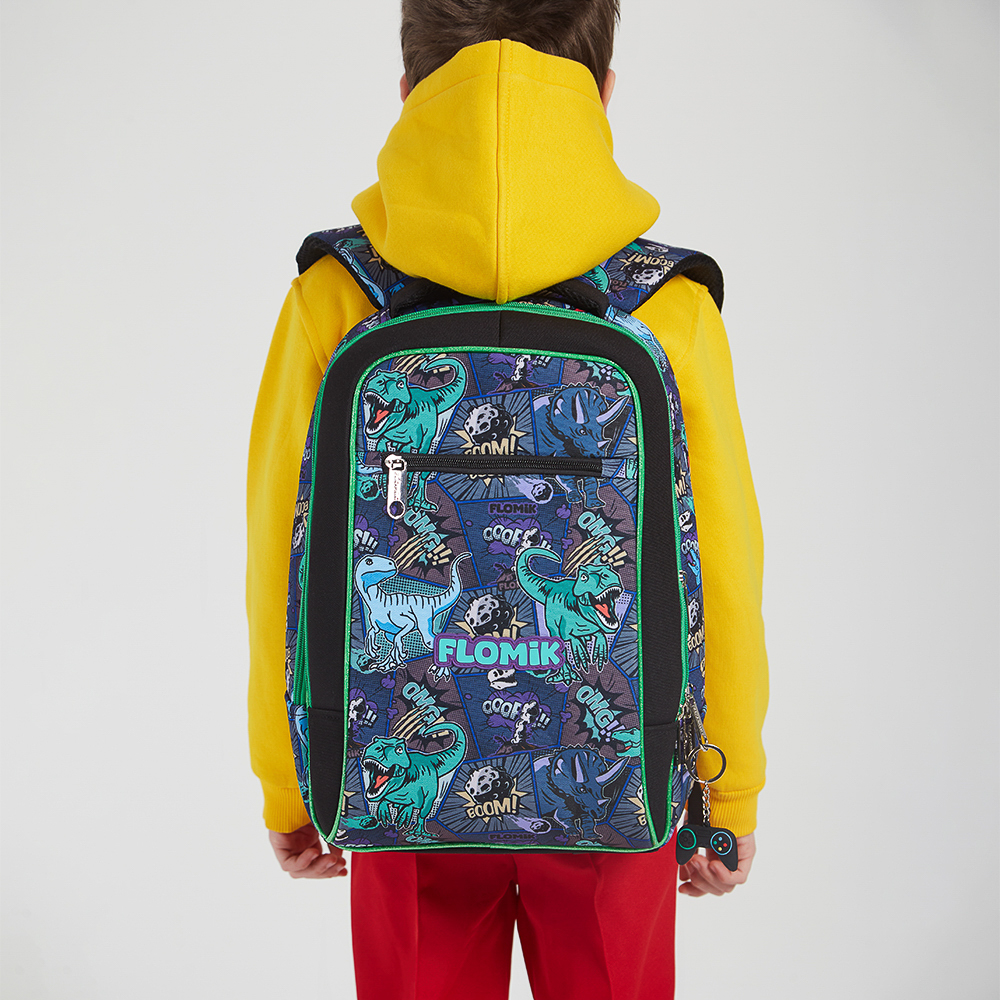 Древний мир Рюкзак школьный жесткий 39х30х15см, 2 отд., 3 карм., эрг.спинка, ручка, нашив., вес<900г, арт.№ 254-004