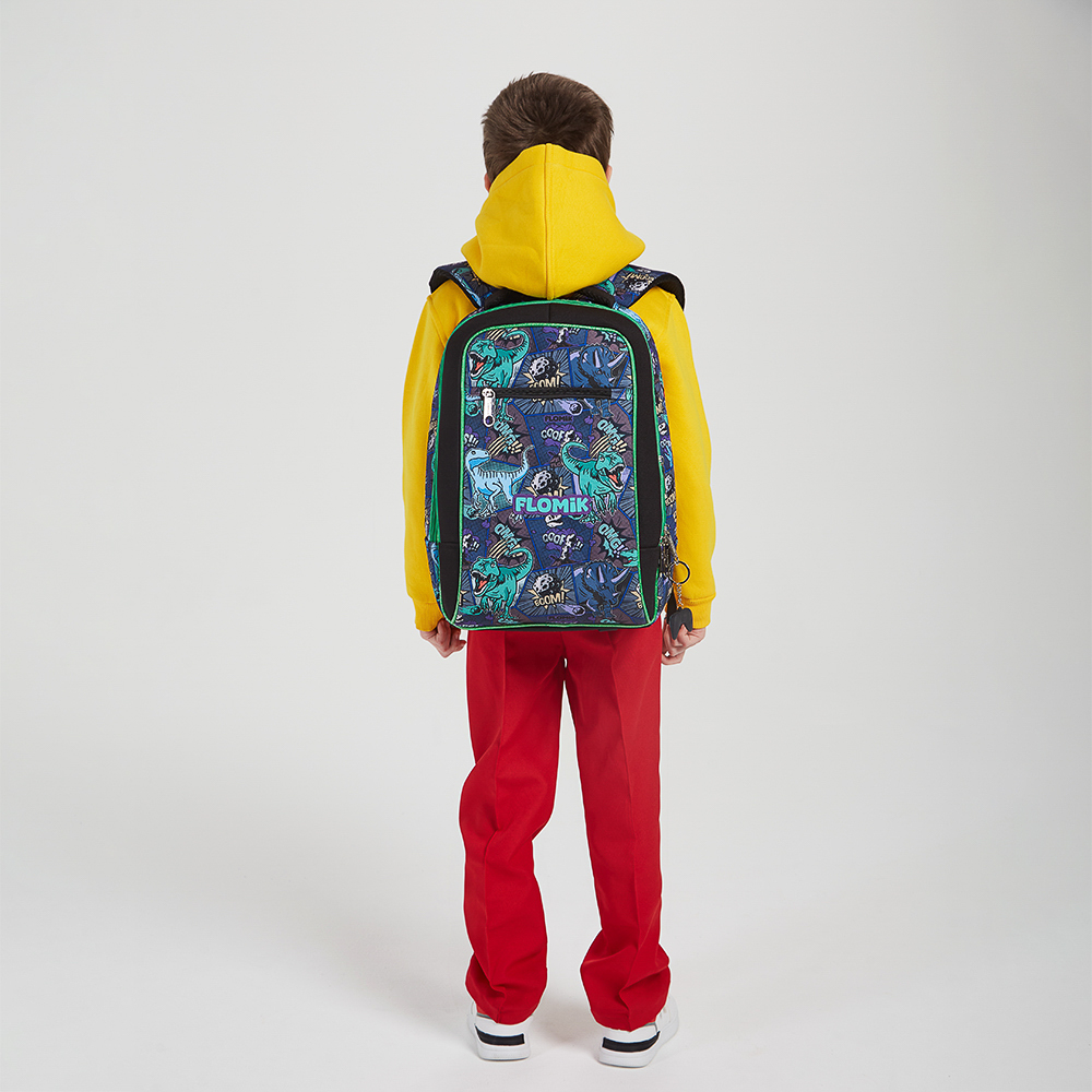 Древний мир Рюкзак школьный жесткий 39х30х15см, 2 отд., 3 карм., эрг.спинка, ручка, нашив., вес<900г, арт.№ 254-004