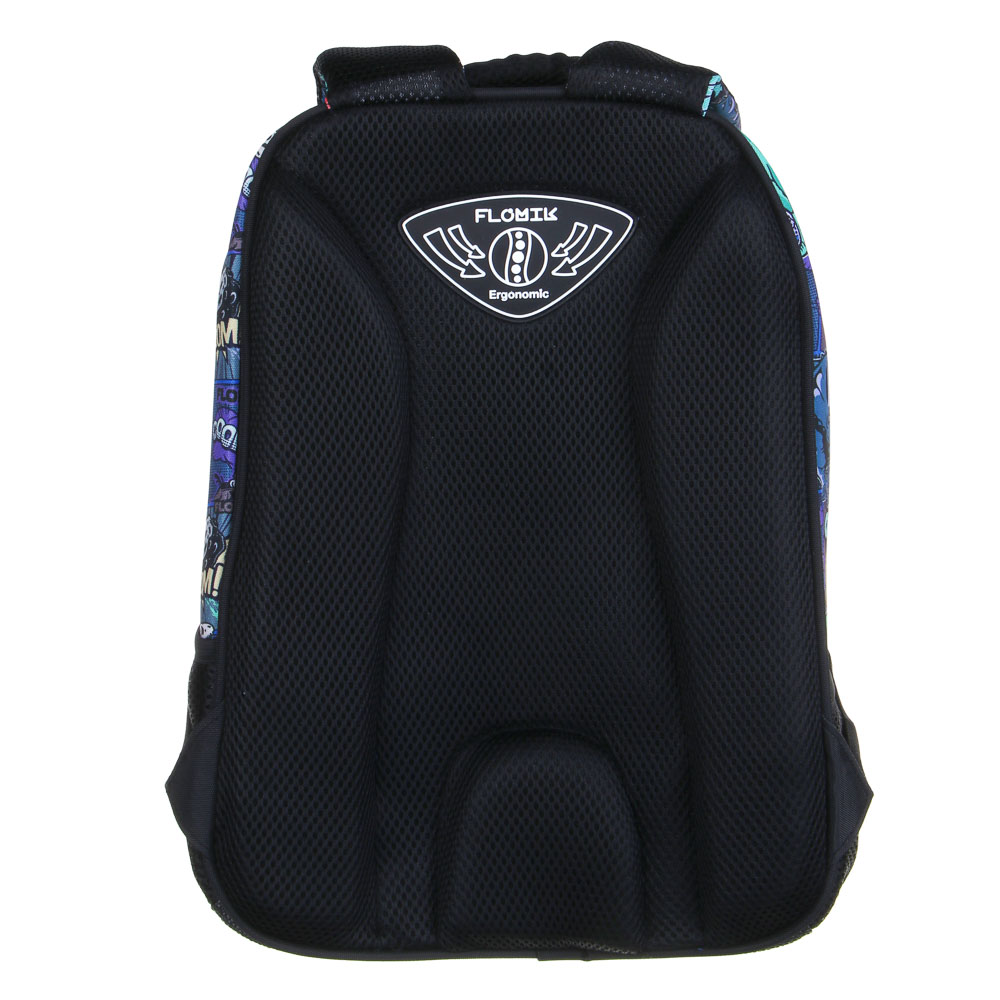 Древний мир Рюкзак школьный жесткий 39х30х15см, 2 отд., 3 карм., эрг.спинка, ручка, нашив., вес<900г, арт.№ 254-004