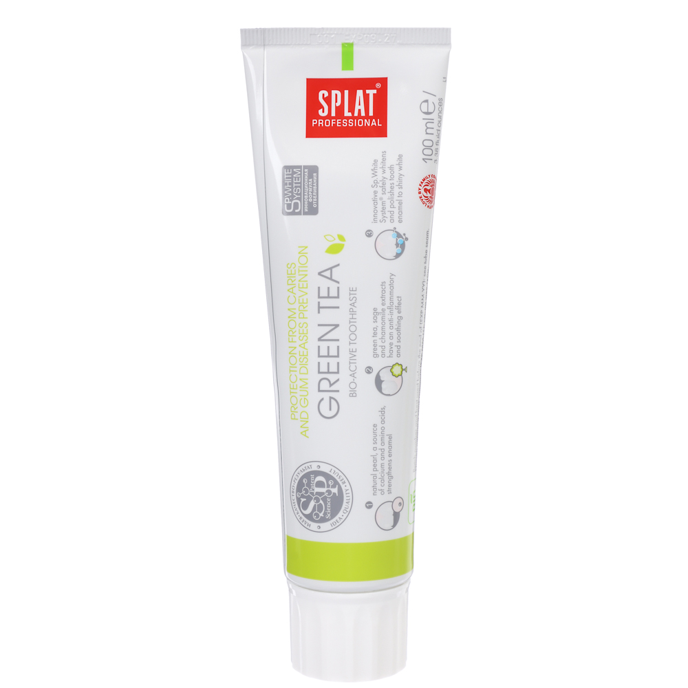 Зубная паста SPLAT Professional Зеленый чай, туба 100мл, арт.№ 981-100