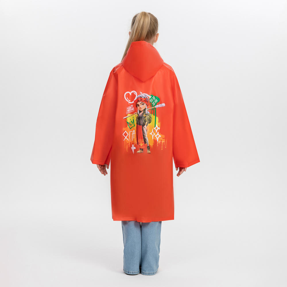 BY Русские Супергерои Дождевик детский 87x54см Яга, EVA 140мкм, 6+, арт.№ 188-024