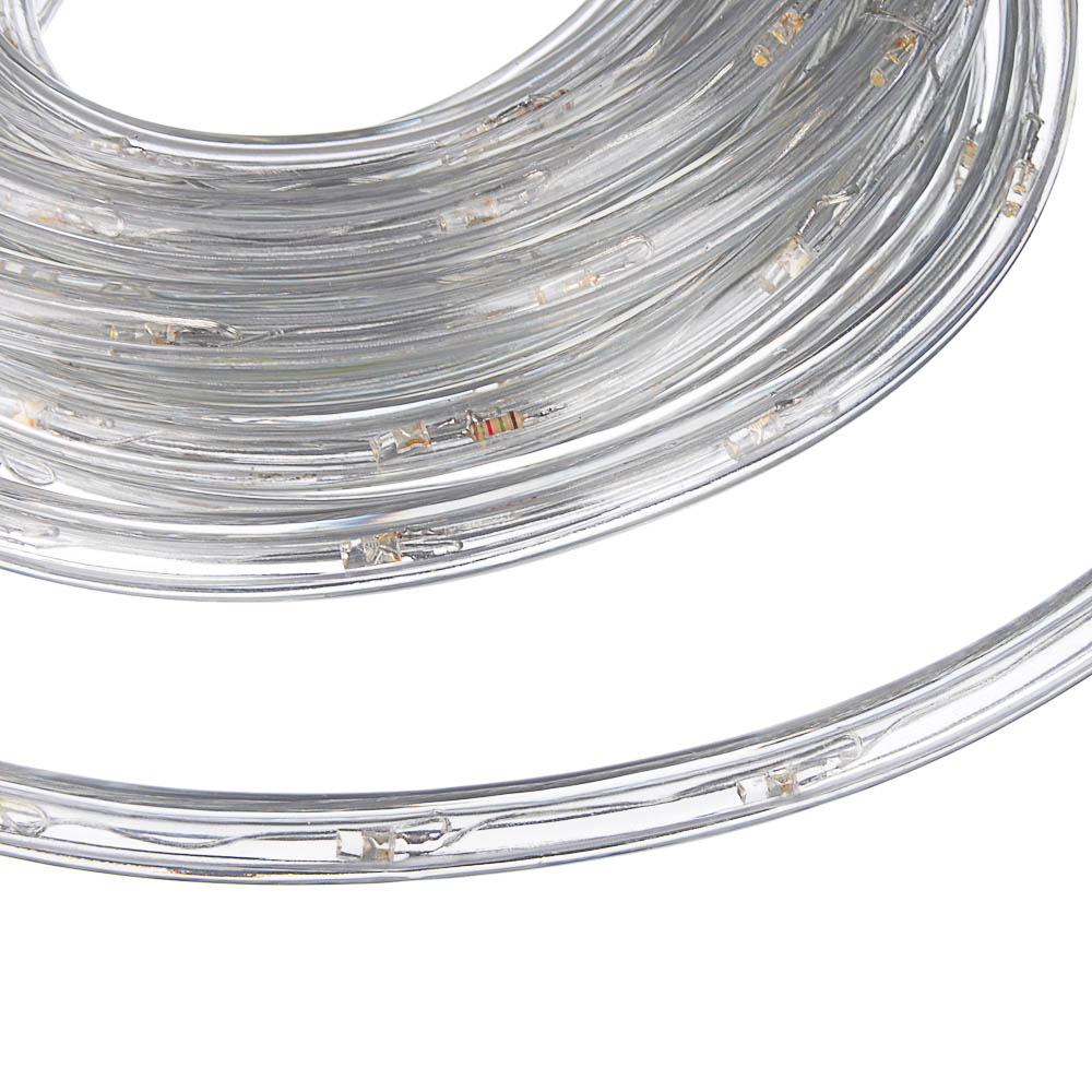 СНОУ БУМ Шнур LED 10м, 24LED/m, 2 дорожки, 8 режимов, шампань, 220В, арт.№ 383-016