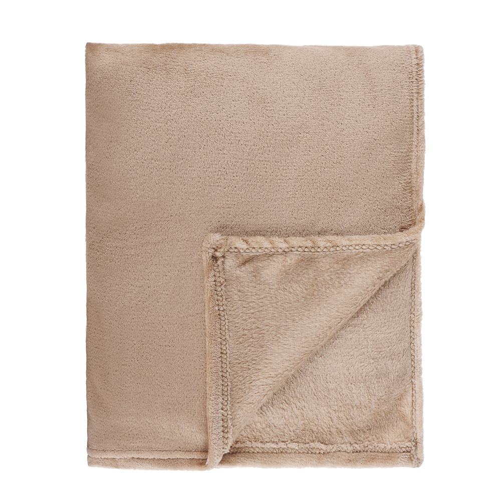 PROVANCE Плед микрофибра, 130х150см, 180гр/м, бежевый, арт.№ 486-157