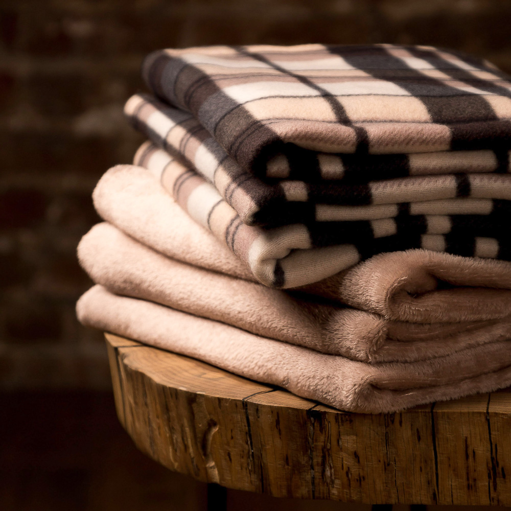 PROVANCE Плед микрофибра, 130х150см, 180гр/м, бежевый, арт.№ 486-157