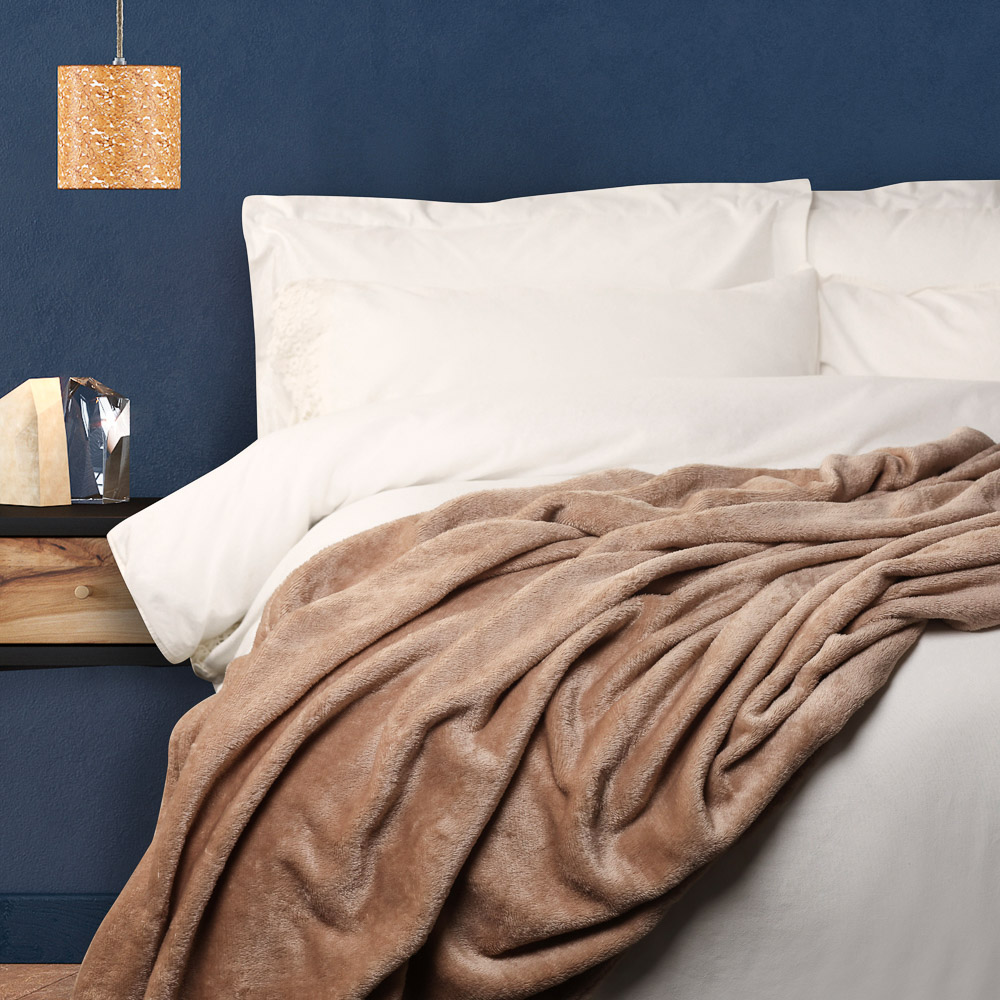 PROVANCE Плед микрофибра, 130х150см, 180гр/м, бежевый, арт.№ 486-157