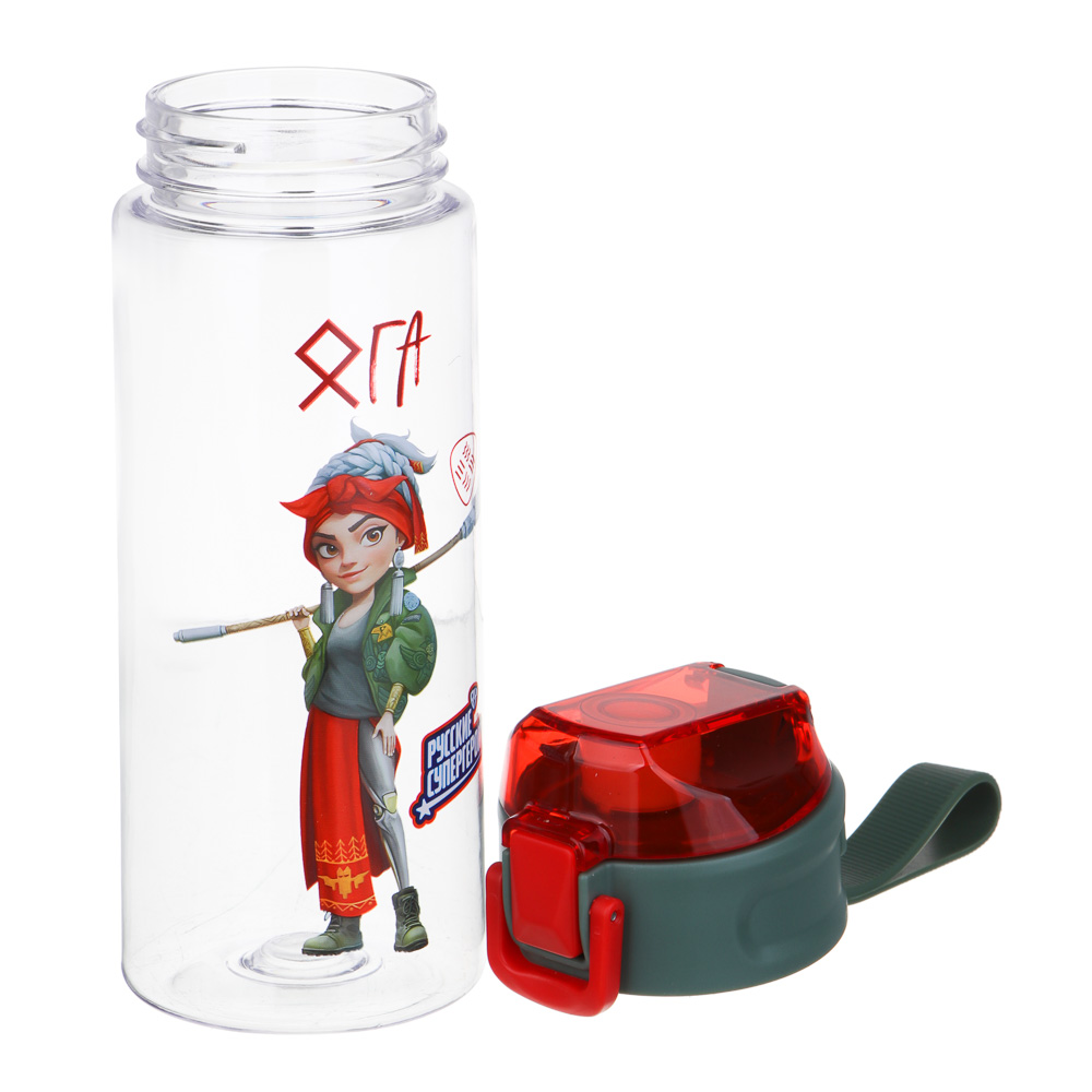 BY Русские Супергерои Бутылка спортивная, 7.3x21.3см, 600мл,"Яга", PC, PP, арт.№ 088-101