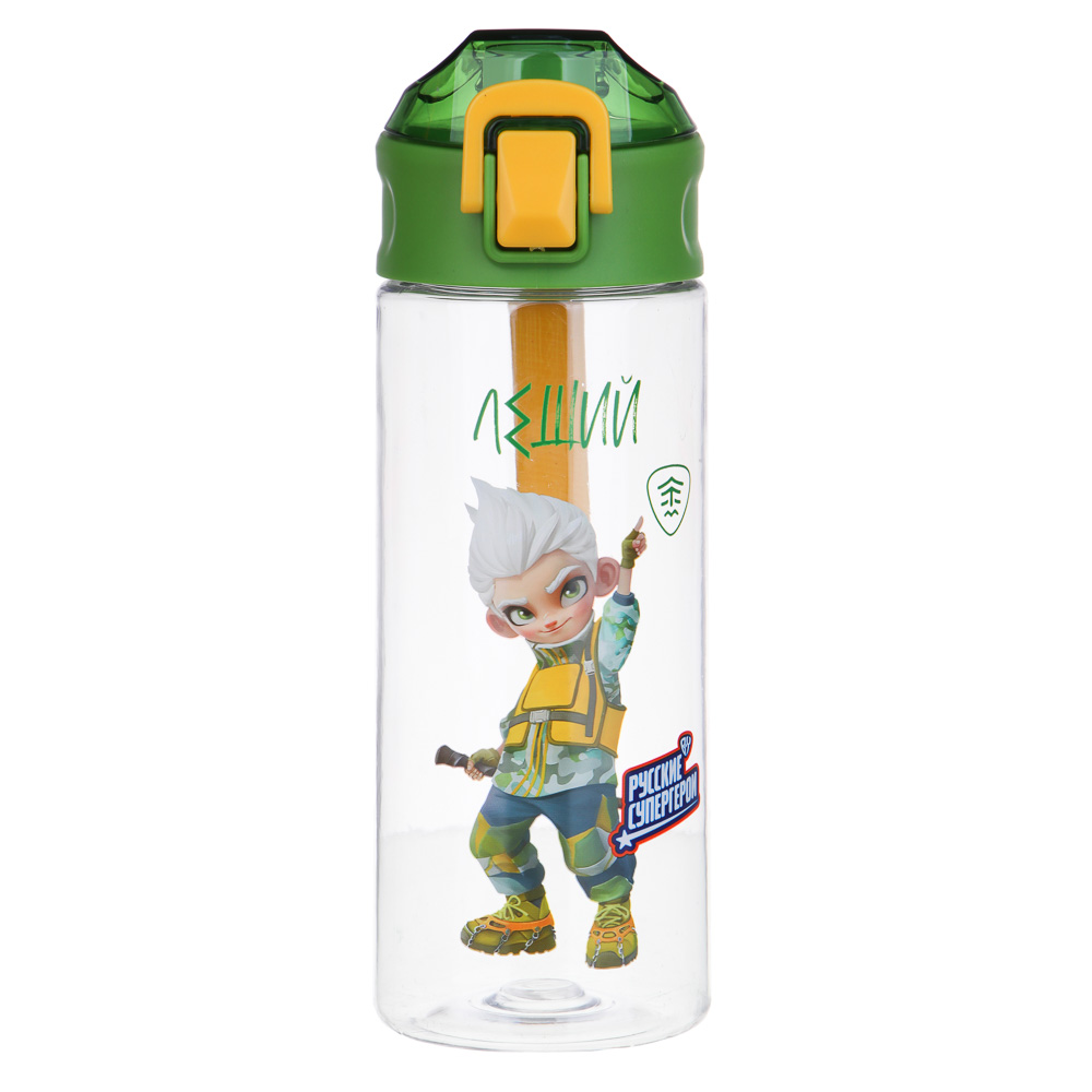 BY Русские Супергерои Бутылка спортивная, 7.3x21.3см, 600мл,"Леший", PC, PP, арт.№ 088-103