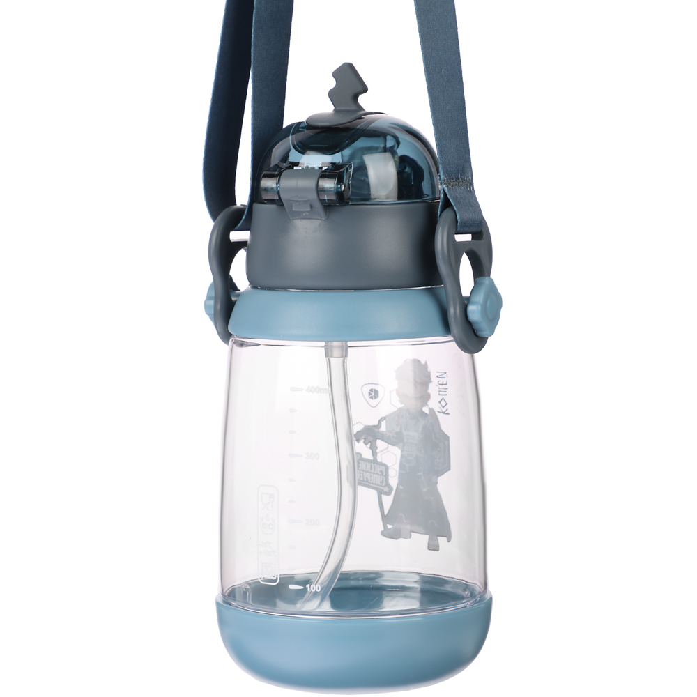 BY Русские Супергерои Бутылка детская с поильником, 8.5x19см,520мл,"Кощей" PC, PP, силикон, арт.№ 088-104