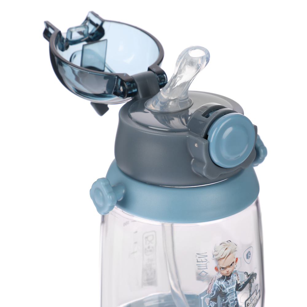 BY Русские Супергерои Бутылка детская с поильником, 8.5x19см,520мл,"Кощей" PC, PP, силикон, арт.№ 088-104