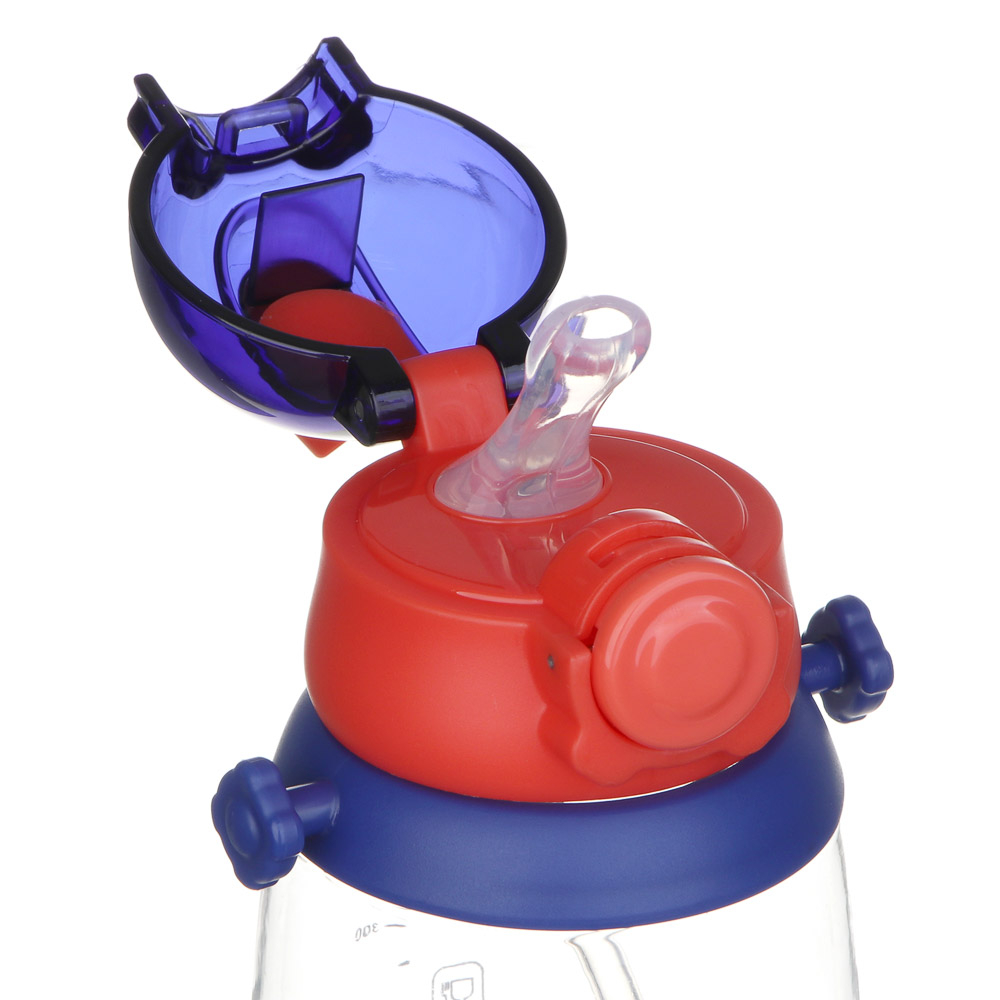 BY Русские Супергерои Бутылка детская с поильником, 8.5x19см,520мл,"Пересвет" PC, PP, силикон, арт.№ 088-105