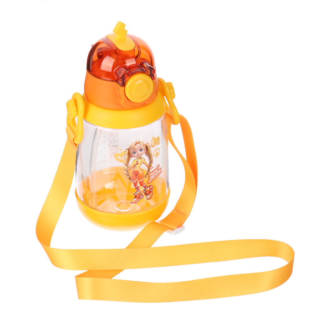 BY Русские Супергерои Бутылка детская с поильником, 8.5x19см,520мл,"Заря" PC, PP, силикон, арт.№ 088-106