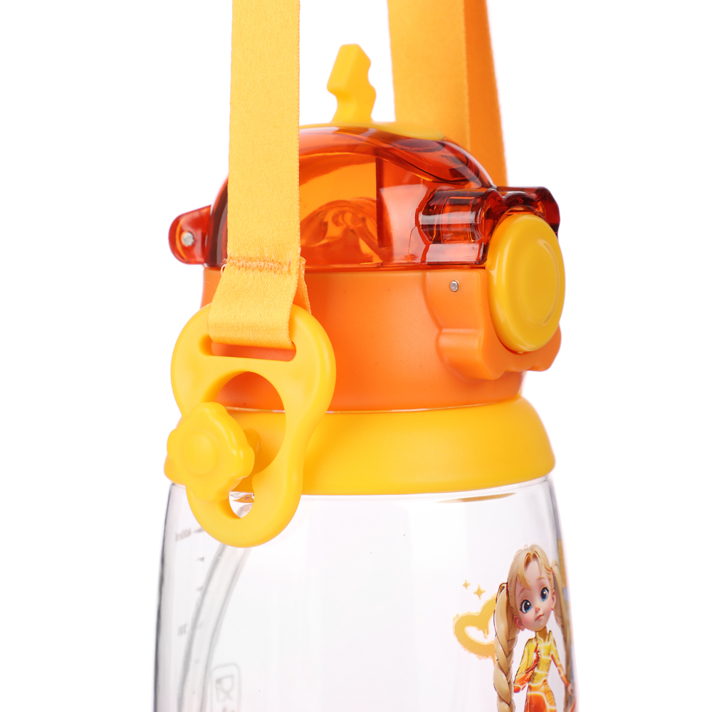 BY Русские Супергерои Бутылка детская с поильником, 8.5x19см,520мл,"Заря" PC, PP, силикон, арт.№ 088-106