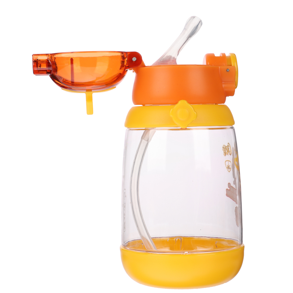 BY Русские Супергерои Бутылка детская с поильником, 8.5x19см,520мл,"Заря" PC, PP, силикон, арт.№ 088-106