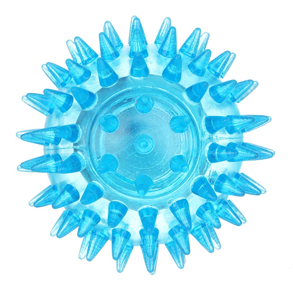 ИГРОЛЕНД Мяч световой "Попрыгунчик-Шипы" прозрачный, 3хLR41, резина, d6,5см, 6 цветов, арт.№ 252-260