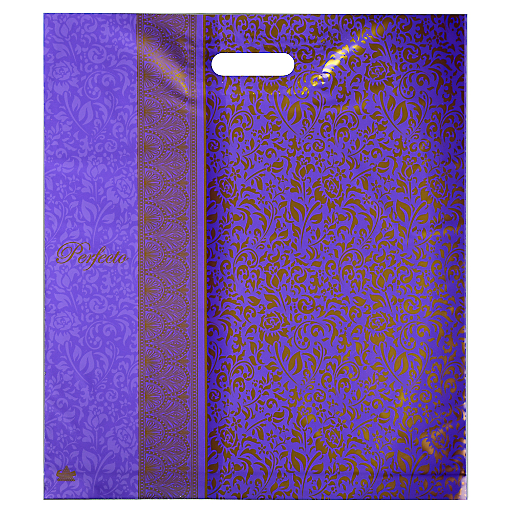 Пакет ПВД Серия Перфекто с вырубной ручкой, XL 42х48см, 90мкм, 5 дизайнов, арт.№ 507-870