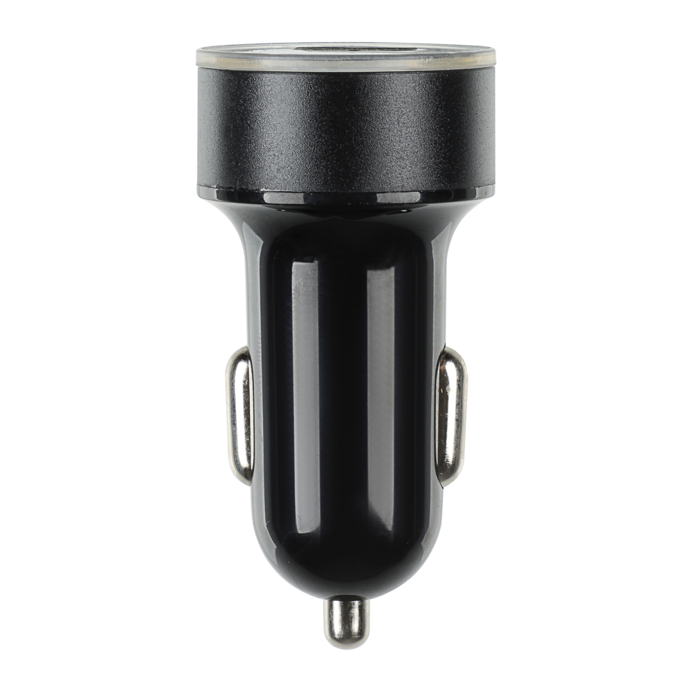 ЕРМАК Зарядное устройство в авто с дисплеем, 2xUSB, 3.1А, 12/24В, пластик, арт.№ 738-024