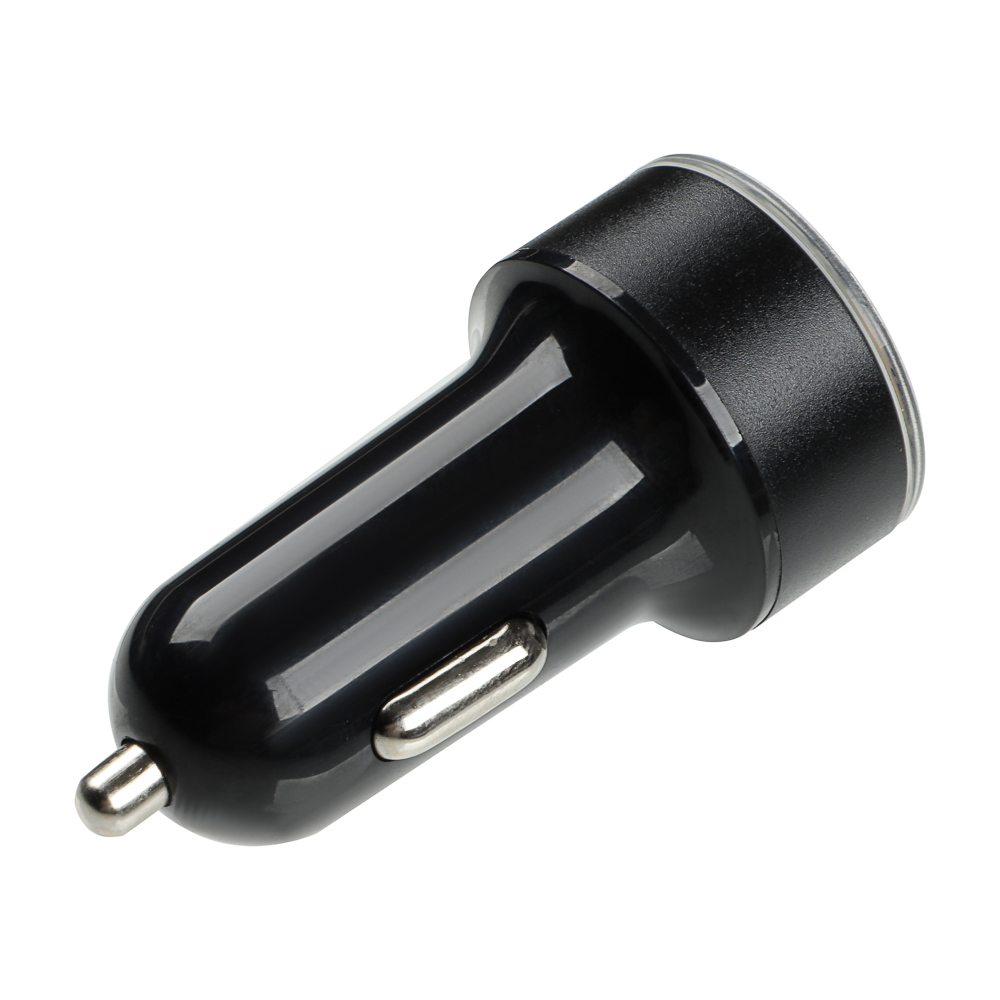 ЕРМАК Зарядное устройство в авто с дисплеем, 2xUSB, 3.1А, 12/24В, пластик, арт.№ 738-024