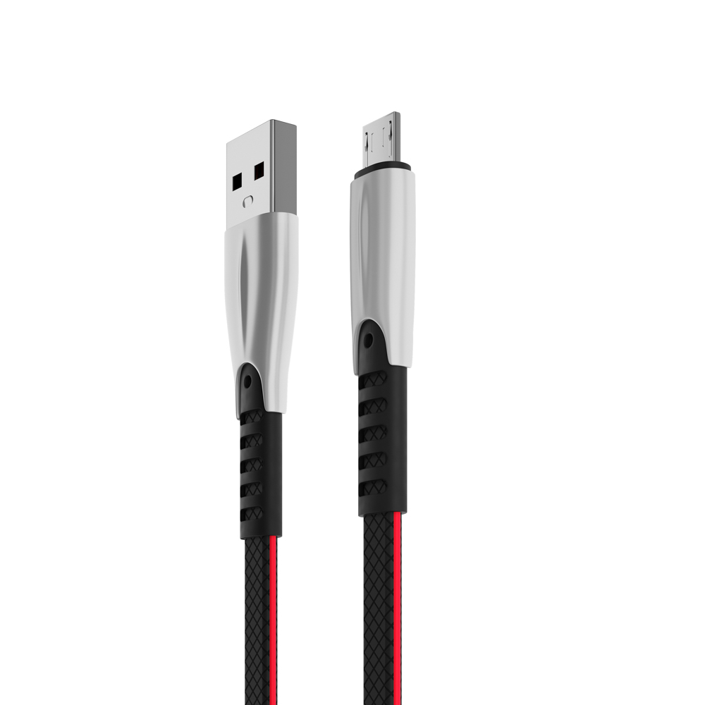 Кабель для зарядки USB(A)-microUSB BY Кобра, 1м, 3А, чёрный, арт.№ 905-043