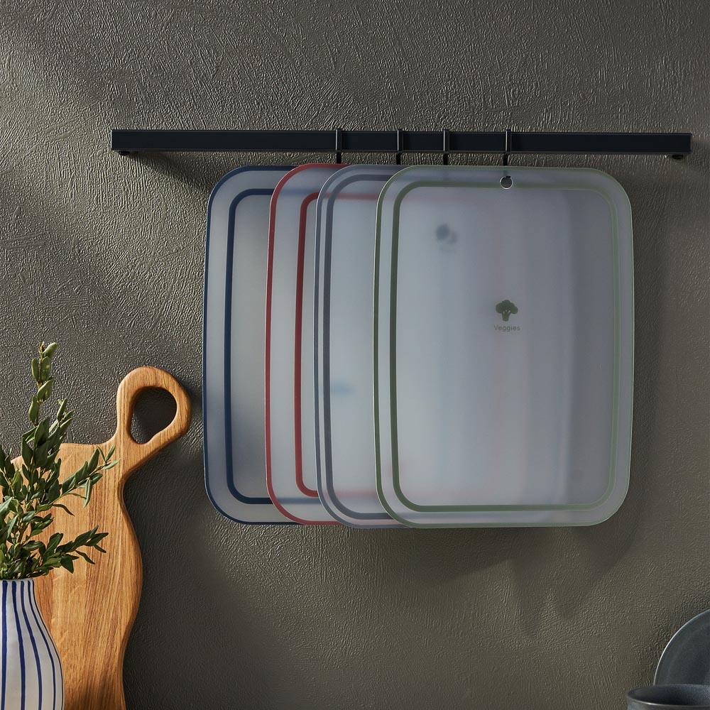 SATOSHI Ривьера Набор досок разделочных гибких 4шт, 28х21см, фрукты\овощи\рыба\мясо, пластик, арт.№ 852-147