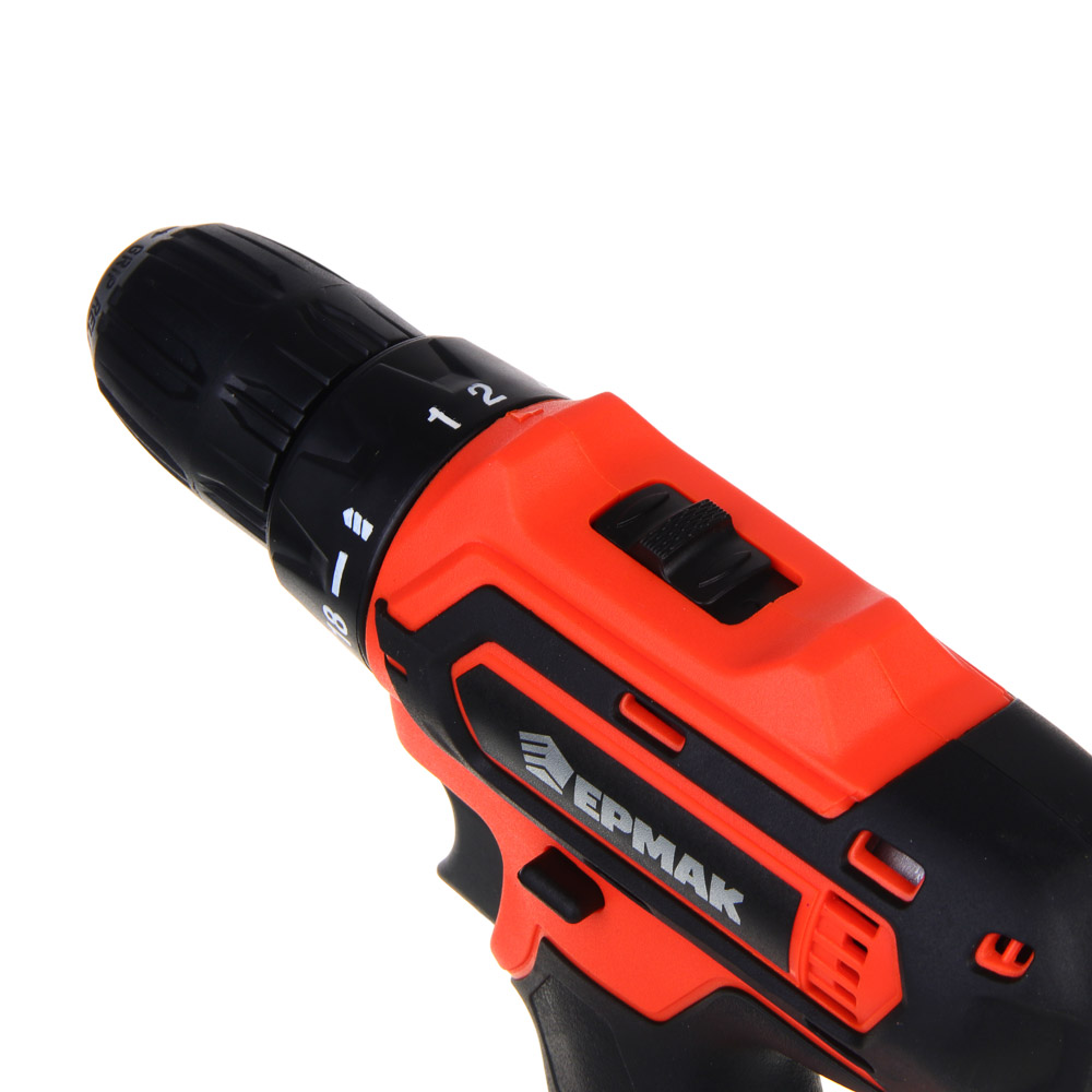 ЕРМАК Дрель-шуруповерт на АКБ 20В, 2,0А Li-ion (1шт), з/у, 0-550 об/мин, 30 H*m,подсветка (ONE), арт.№ 691-045
