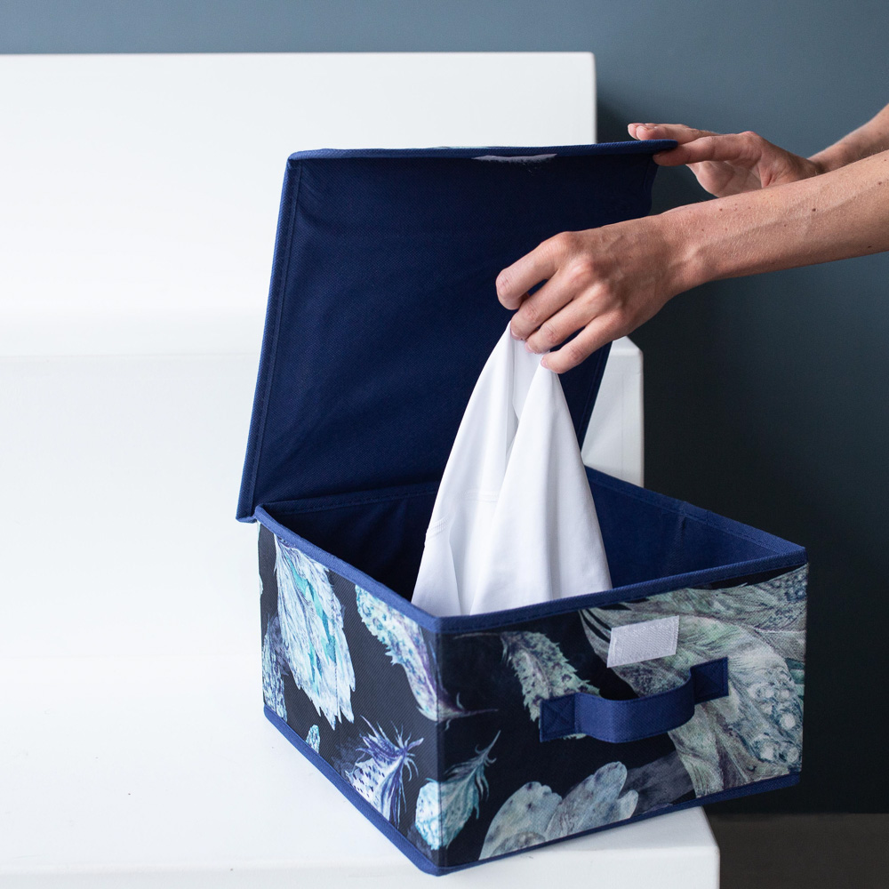 VETTA Санремо Кофр для хранения с крышкой, 28х30х16см, спанбонд, 2 дизайна, арт.№ 457-511