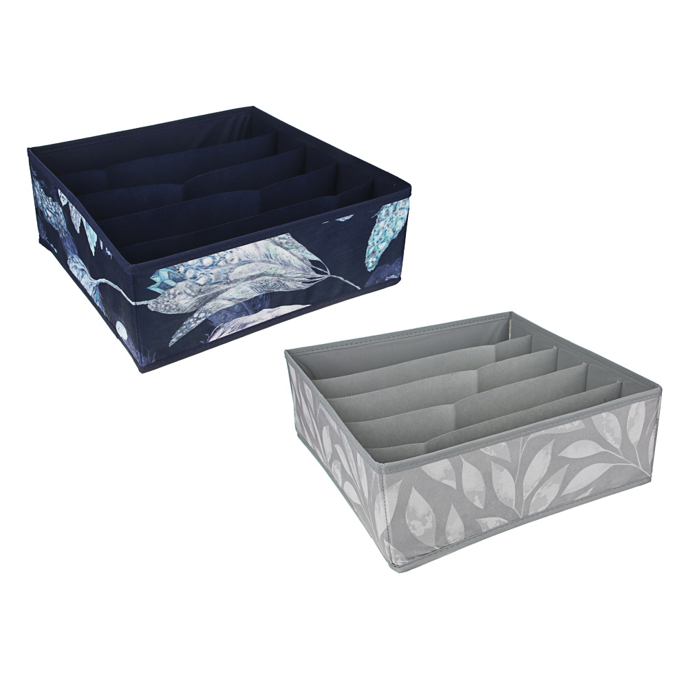 VETTA Санремо Органайзер для мелочей 32х32х12см, без крышки, 5 секций, спанбонд, 2 дизайна, арт.№ 457-516