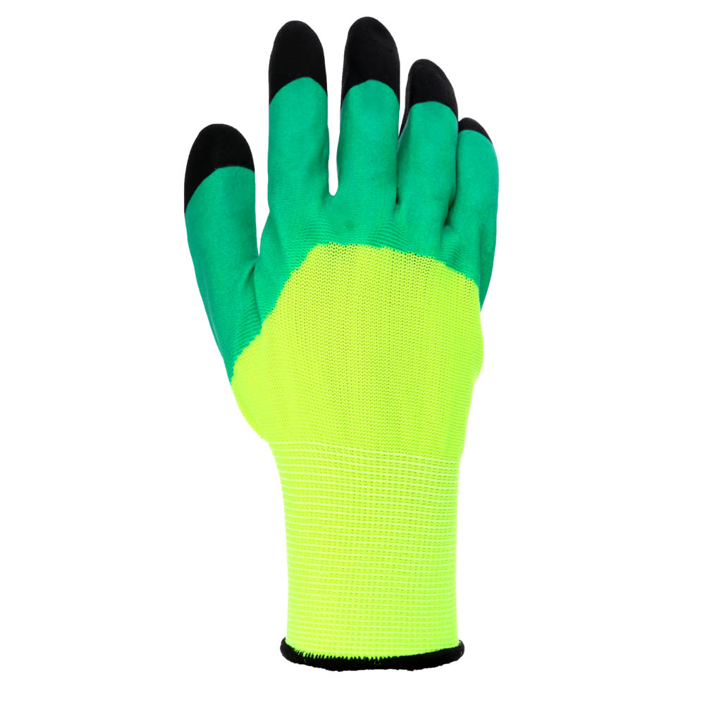 INBLOOM Перчатки садовые нейлоновые со вспененным латексным обливом, 9 размер, 23см, 50г, арт.№ 188-071
